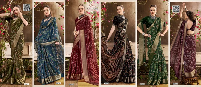 Jiya Vol 16 By Vallabhi Moss Georgette Printed Sarees Orders In India